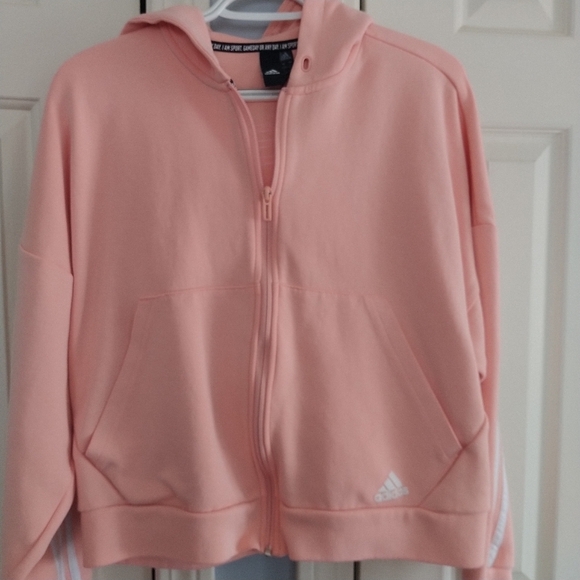 adidas Tops - Adidas I Am Sport Game Day Crop Hoodie Peach L